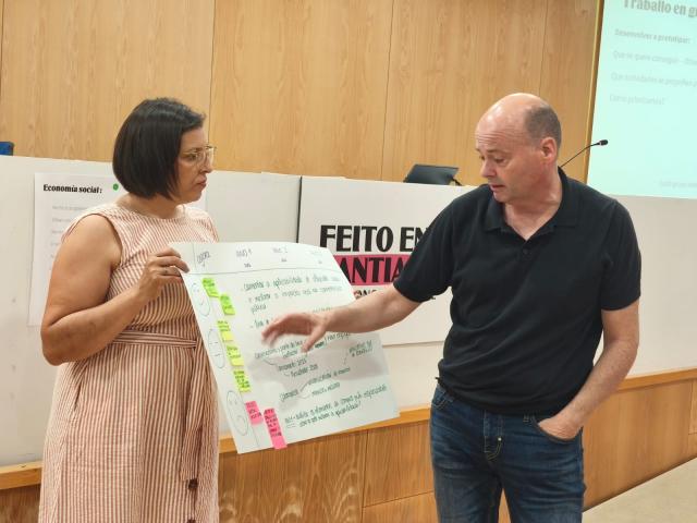As persoas participantes aportaron as súas ideas de iniciativas